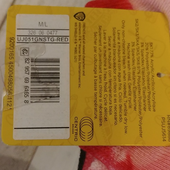 NWT 6 Pack Authentic Friends Socks - Picture 5 of 5